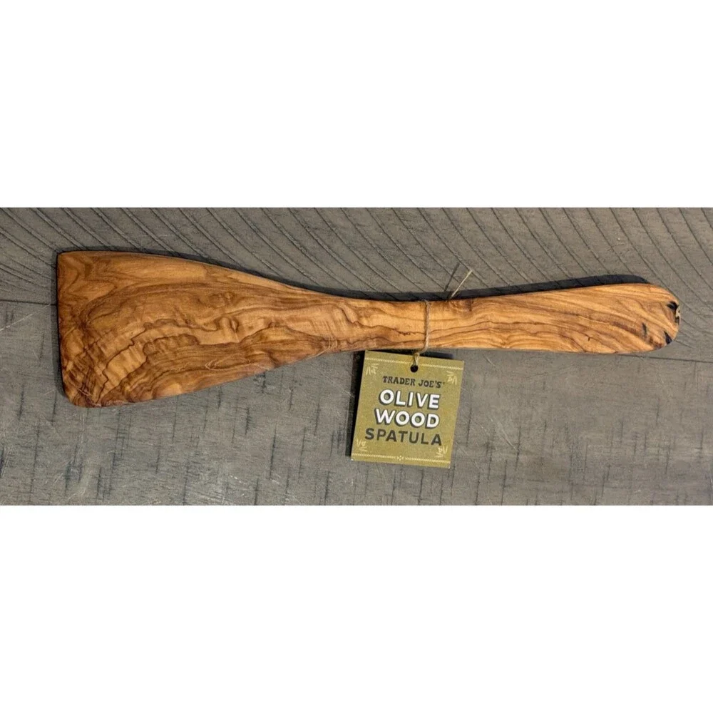 Trader Joe’s Limited Edition Holiday Hand Crafted Olive Wood Spatula